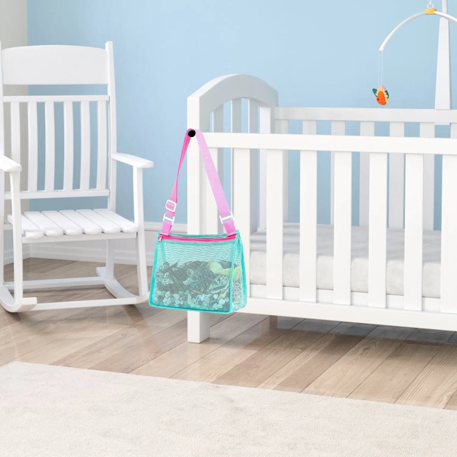3-Pieces: Beach Mesh Bags Seashell Sand Tote Bag