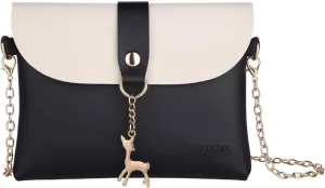 AISPARKY Small Crossbody Purse,PU Leather Small Purse for Womens and Girls With Pendant With Strap/Gold Chain Strap