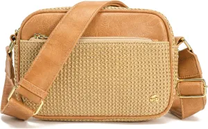 AOCINA RFID Straw Summer Purses for Women 2025 Woven Crossbody Bags Shoulder Handbags for Everyday Beach Travel Vacation