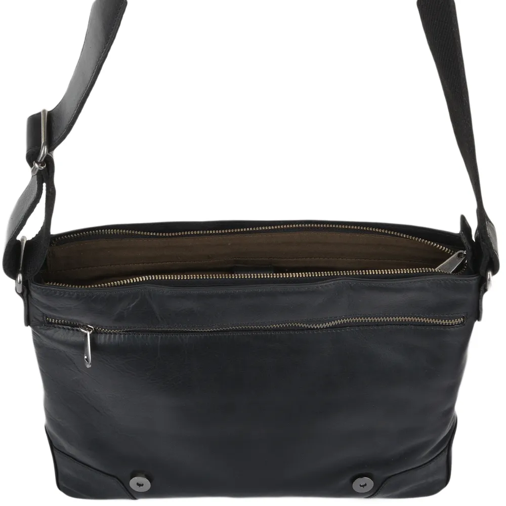 Ashwood Hampstead Medium Leather Vintage Messenger Bag