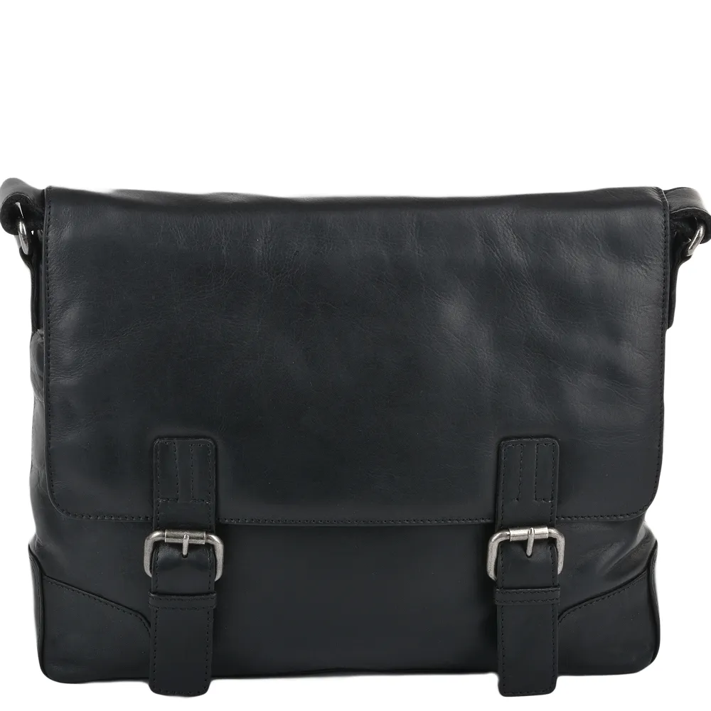 Ashwood Hampstead Medium Leather Vintage Messenger Bag