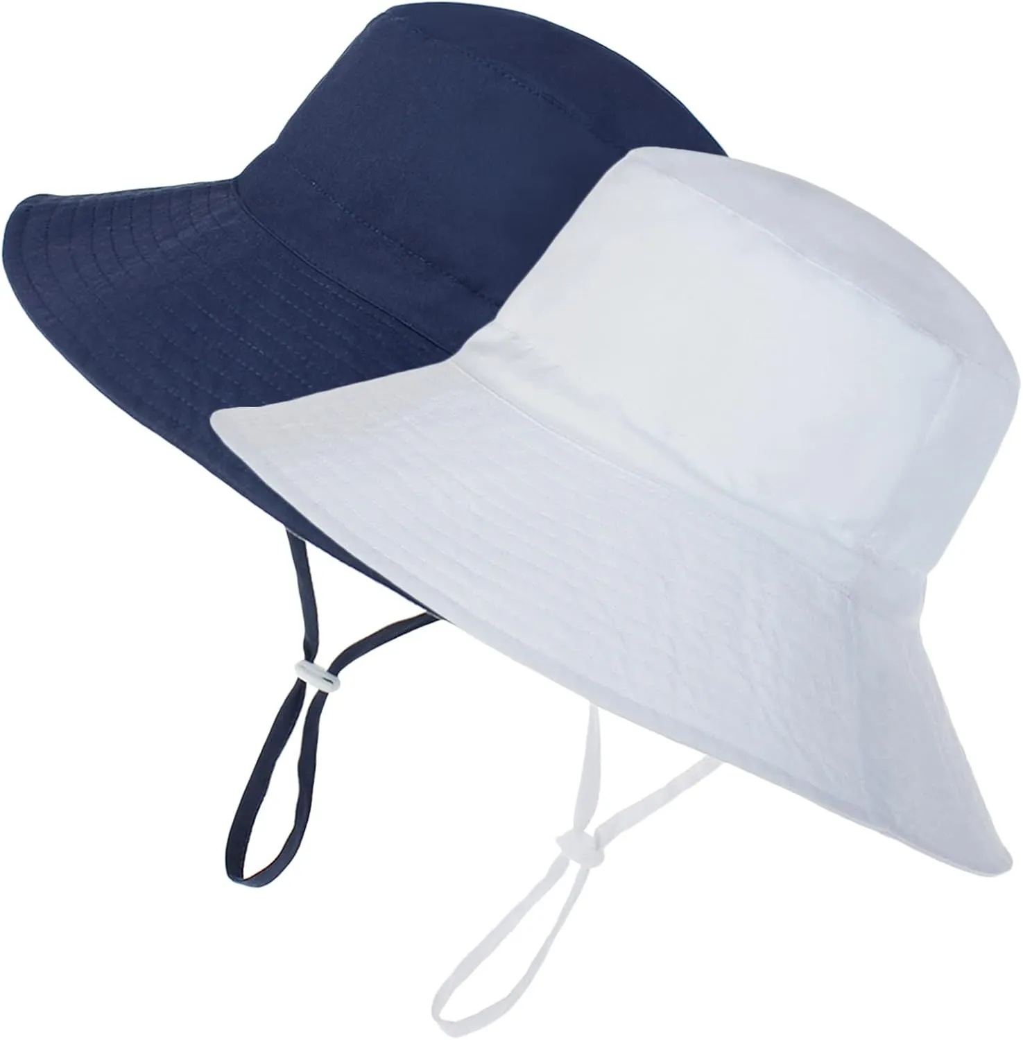Baby Sun Hat Toddler Summer UPF 50  Sun Protection Baby Boy Girls Hats Beach Hats Wide Brim Adjustable Bucket Hat
