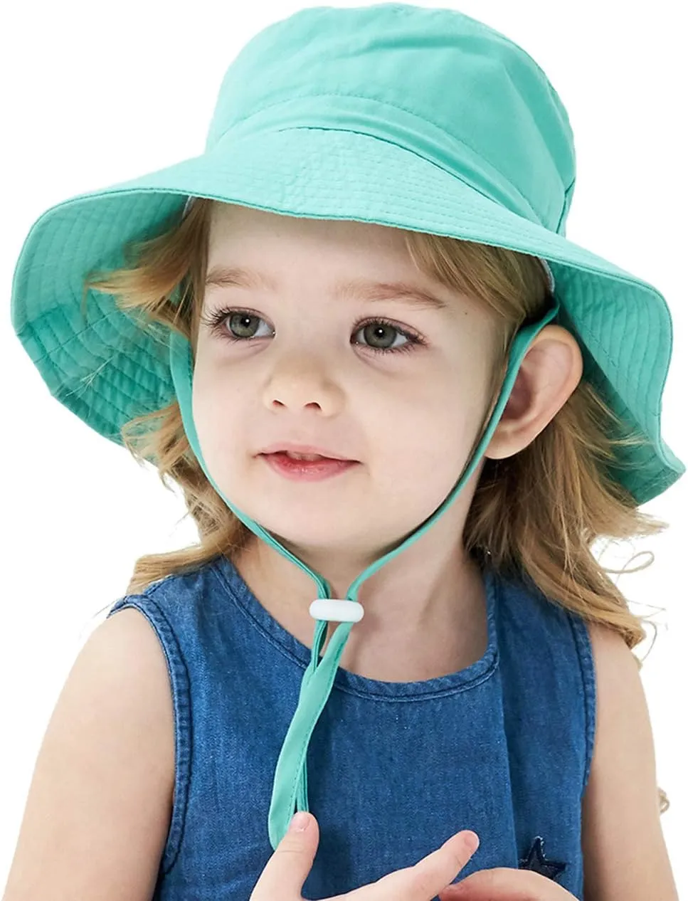 Baby Sun Hat Toddler Summer UPF 50  Sun Protection Baby Boy Girls Hats Beach Hats Wide Brim Adjustable Bucket Hat