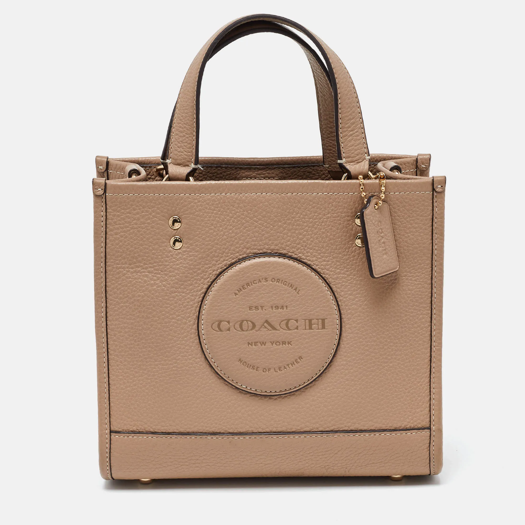 Beige Leather 22 Dempsey Tote