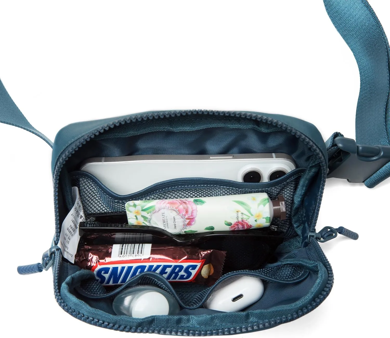 Belt Bag Fanny Pack Crossbody Bags for Women Two-Way Zip Closure Fashion Waist Packs with Adjustable Strap Teen Girl Gifts Trendy Stuff Gifts for Women Teenage Girls (Navy)