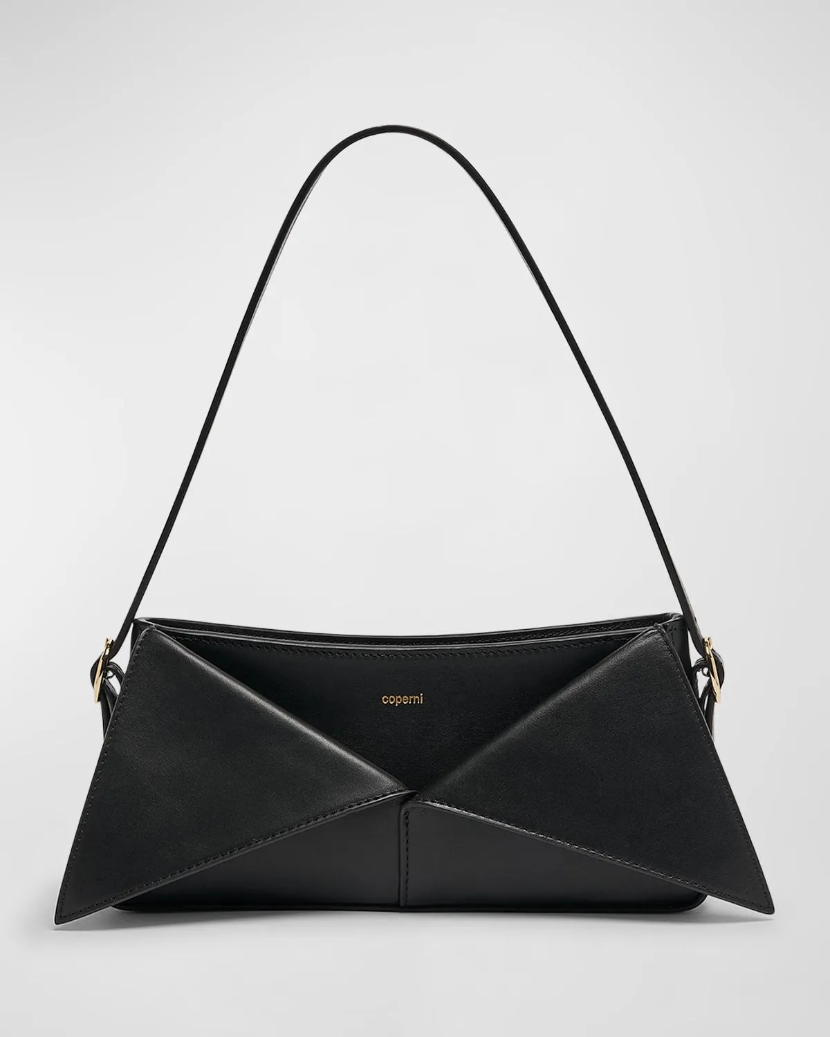 Belt Folded Leather Shoulder Bag