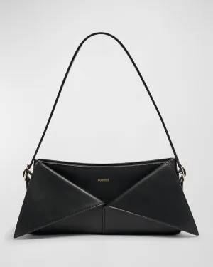 Belt Folded Leather Shoulder Bag