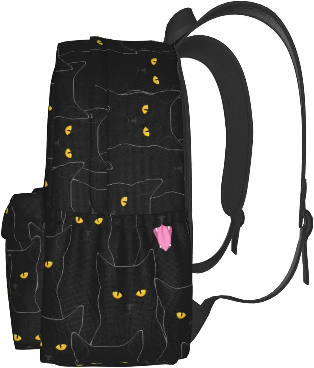 Black Cat Backpack Bookbag Laptop Backpacks Multipurpose Daypack for Boys Girls School Men Women Travel Hiking