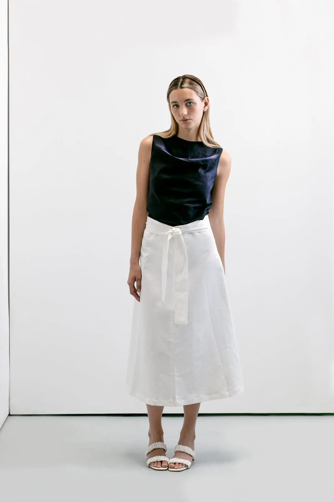Black Waves Top- Minimalist Top for Office to Out