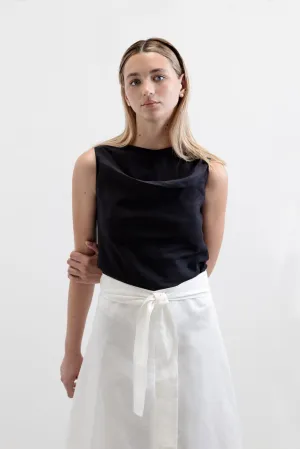 Black Waves Top- Minimalist Top for Office to Out