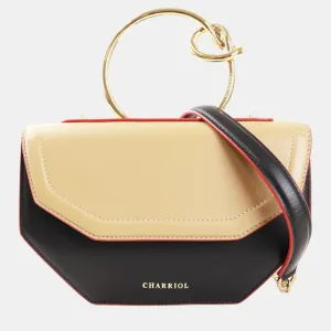 Black/Yellow Leather ZENITUDE Handbag