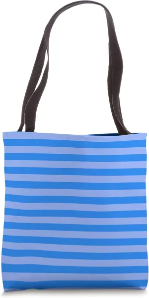 Blue Dress Cabana Tent Stripe Tote Bag