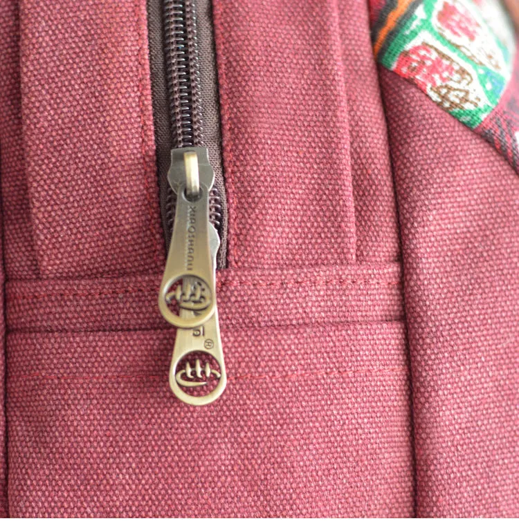 Boho Women's Canvas Backpack Purse Small Canvas Rucksack