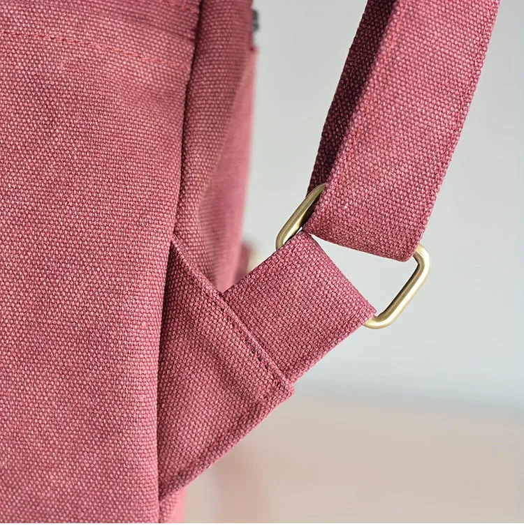 Boho Women's Canvas Backpack Purse Small Canvas Rucksack