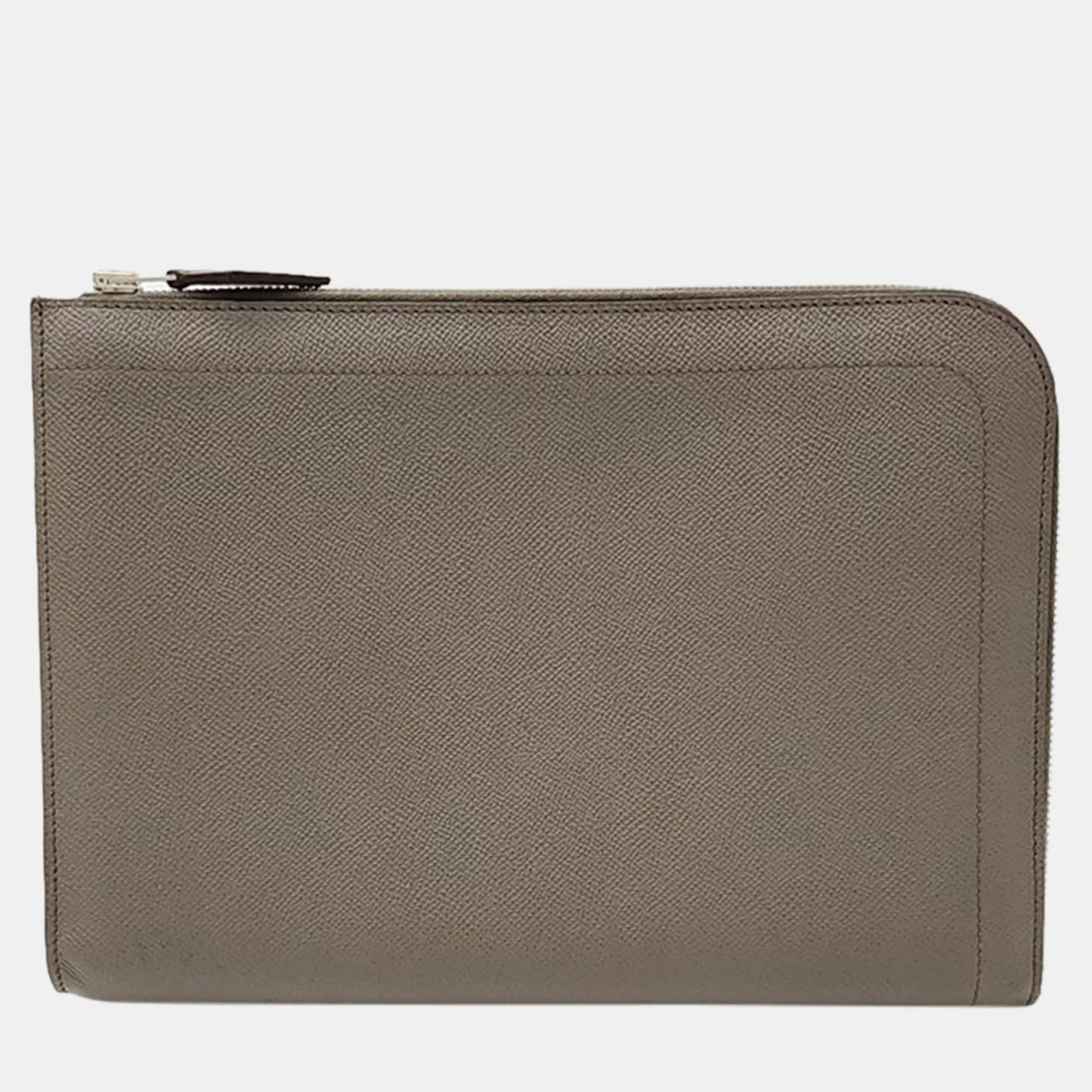 Brown Leather Clutch