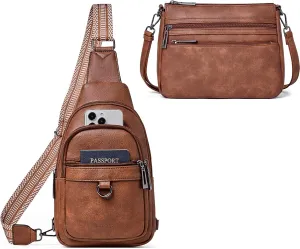 Brown Womens Sling Bag & Brown Crossbody Bags for Women