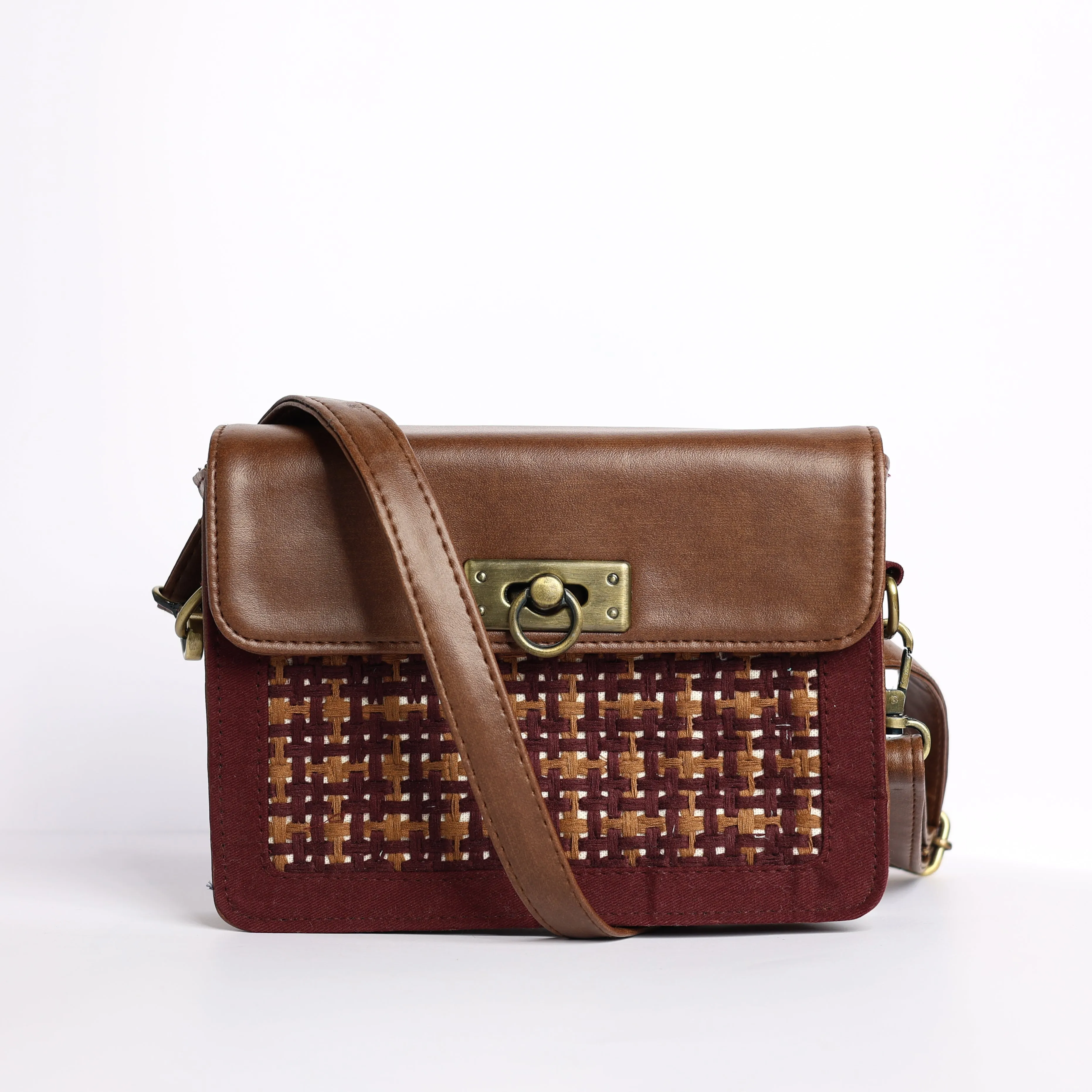 Burgundy Inara Sling Bag