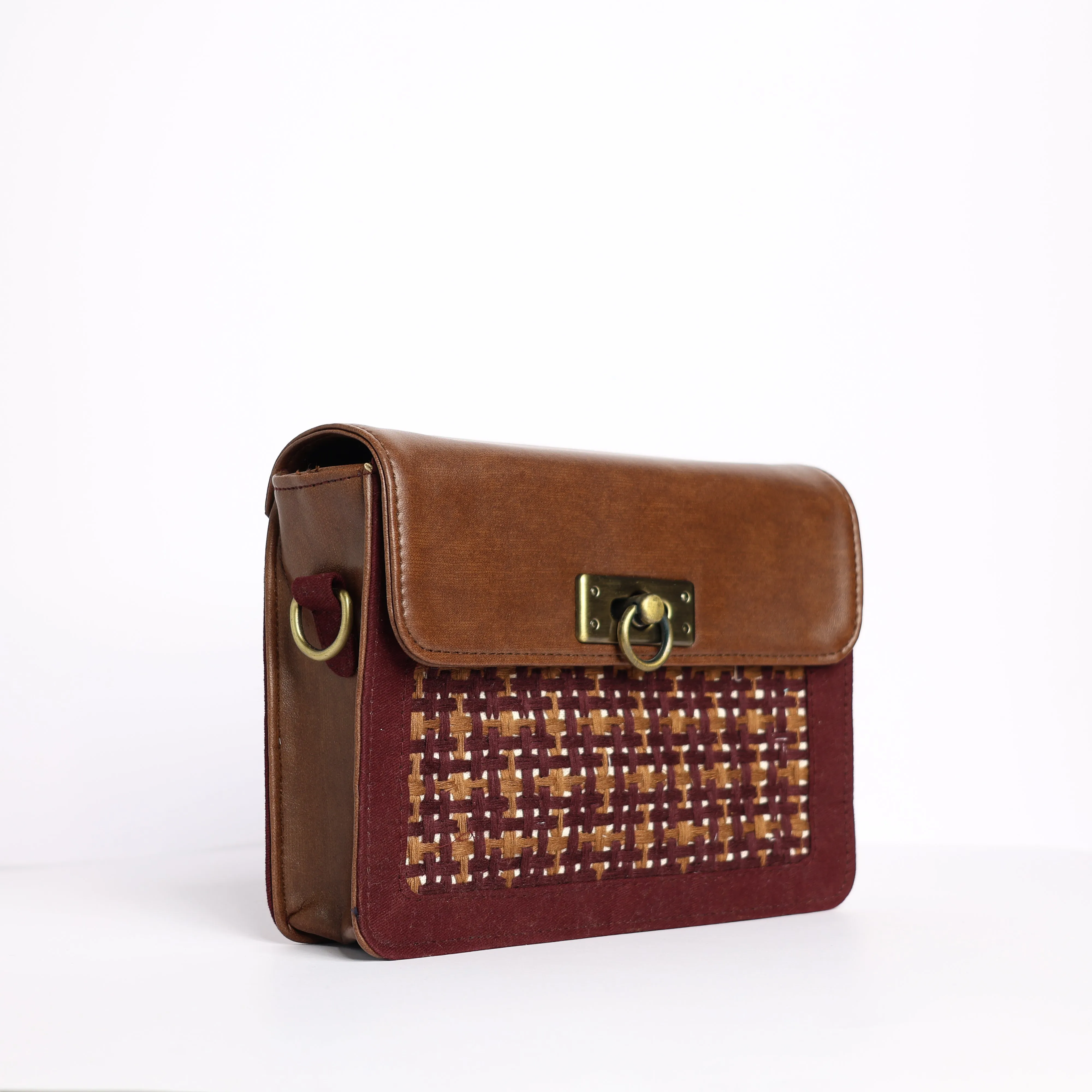 Burgundy Inara Sling Bag