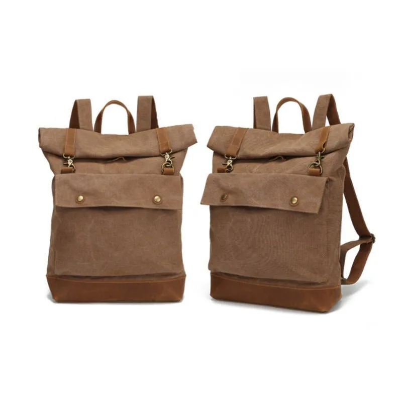 Canvas Roll Cover Men's Backpacks