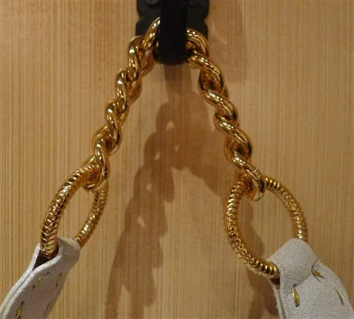 Carlos Falchi Flap Handbag in White