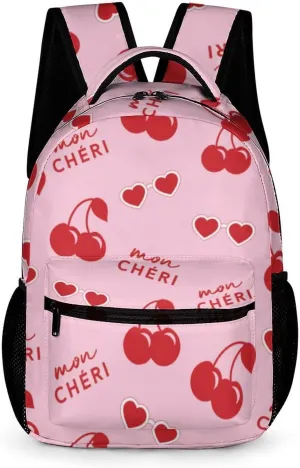 Cherry Backpack Lightweight Cherries Bags Travel Camping Backpacks Shoulder Bags For Men Women