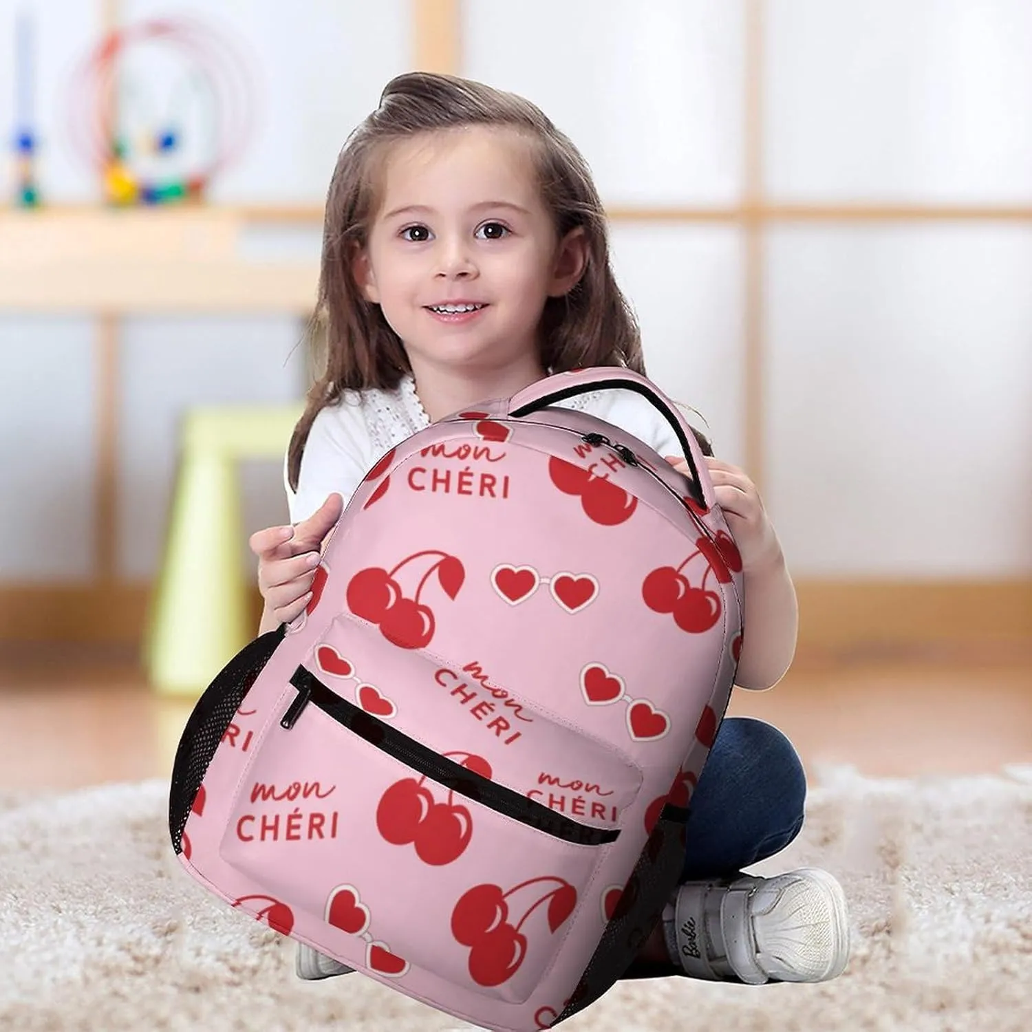 Cherry Backpack Lightweight Cherries Bags Travel Camping Backpacks Shoulder Bags For Men Women