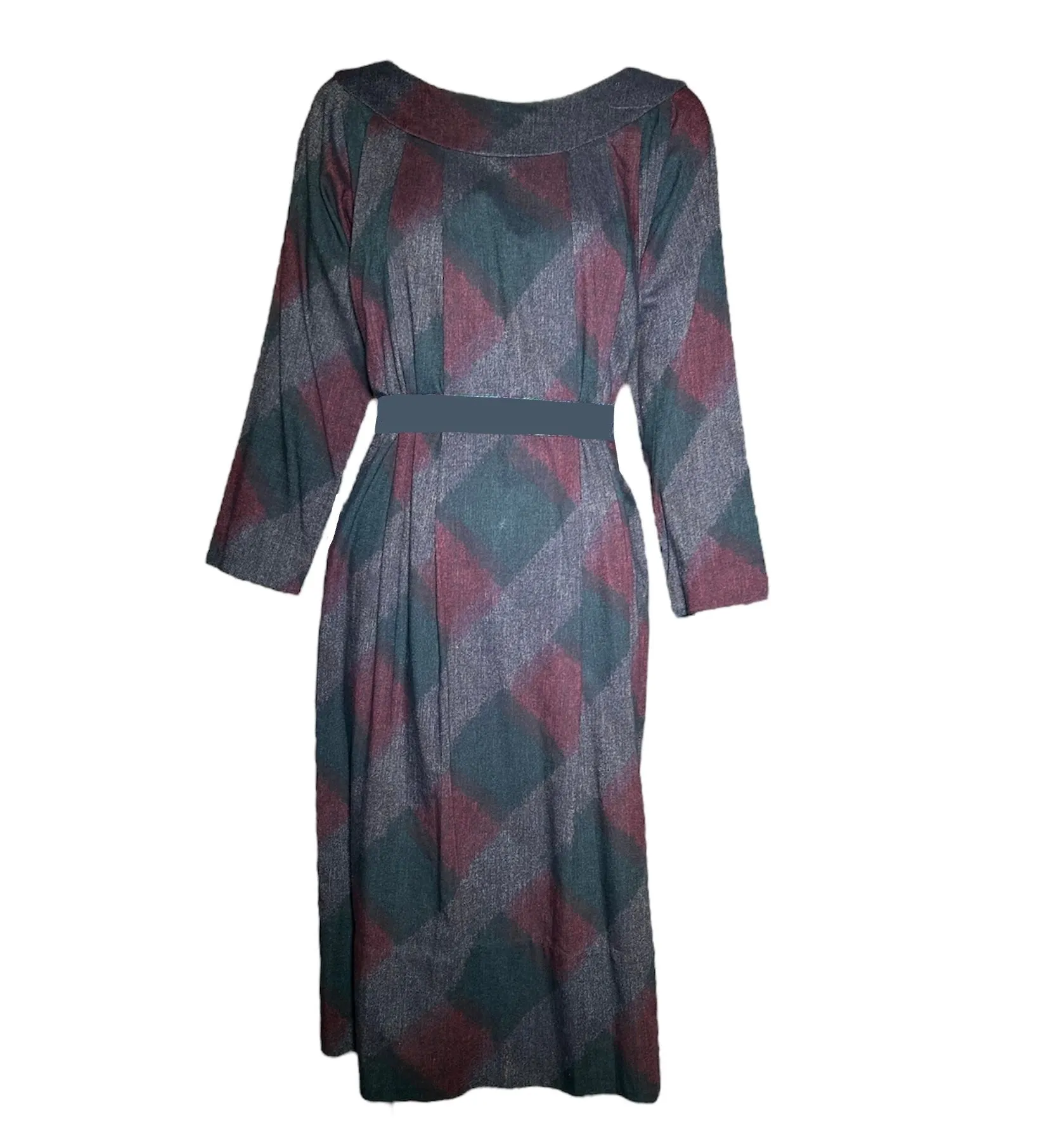 Claire McCardell 1950's Monastic Gingham Cotton Dress
