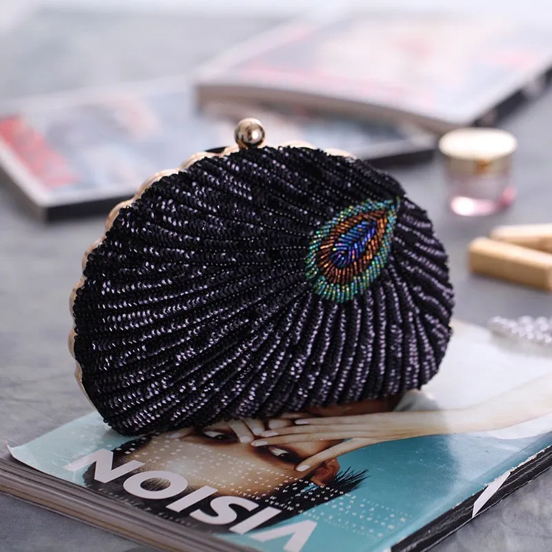 Crafted Bead Embroidery and Sequin Evening Bag: Perfect Qipao Companion for Special Occasions