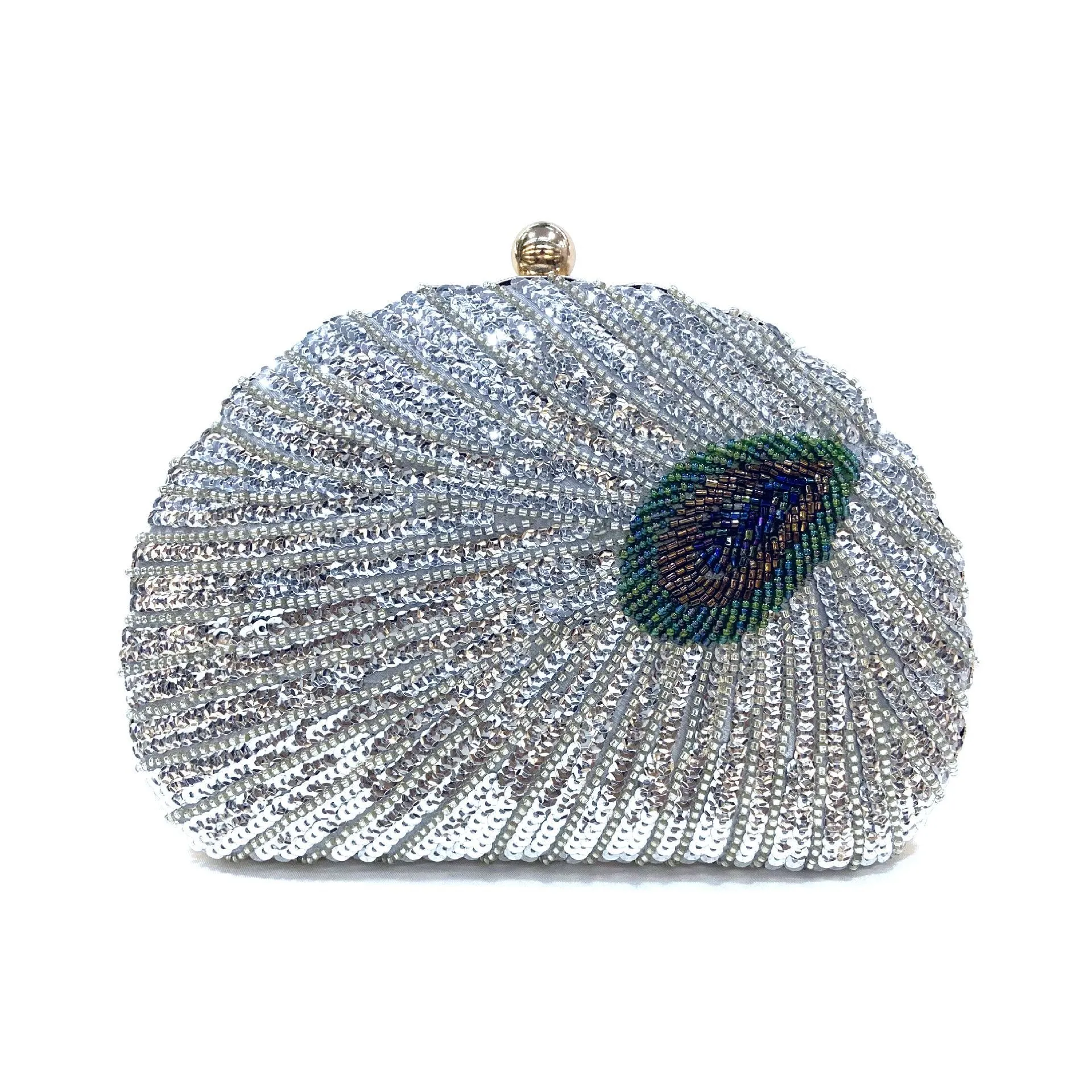Crafted Bead Embroidery and Sequin Evening Bag: Perfect Qipao Companion for Special Occasions