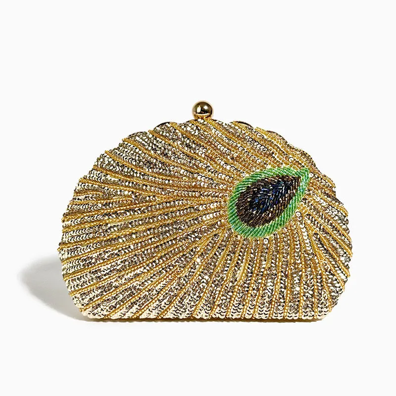 Crafted Bead Embroidery and Sequin Evening Bag: Perfect Qipao Companion for Special Occasions
