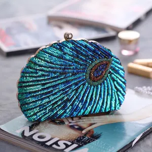 Crafted Bead Embroidery and Sequin Evening Bag: Perfect Qipao Companion for Special Occasions