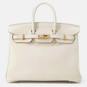 Craie Togo Leather Birkin 25
