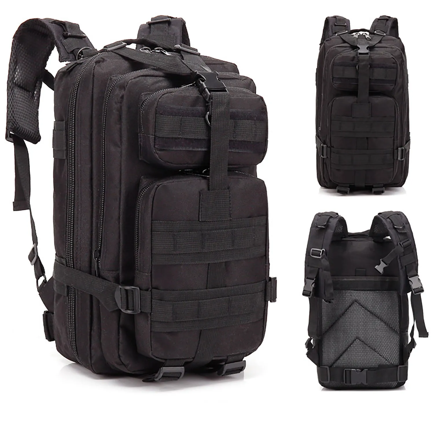 Crocox Military Tactical Backpack Molle Bag Rucksack Canvas Army Pouches Hiking