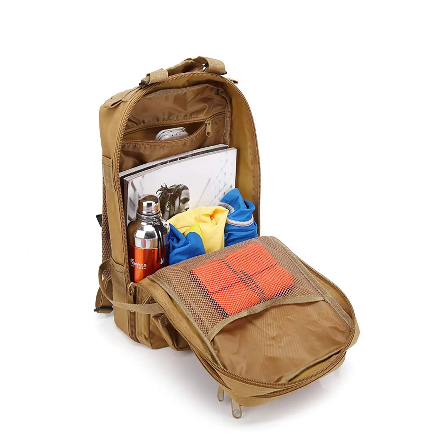 Crocox Military Tactical Backpack Molle Bag Rucksack Canvas Army Pouches Hiking