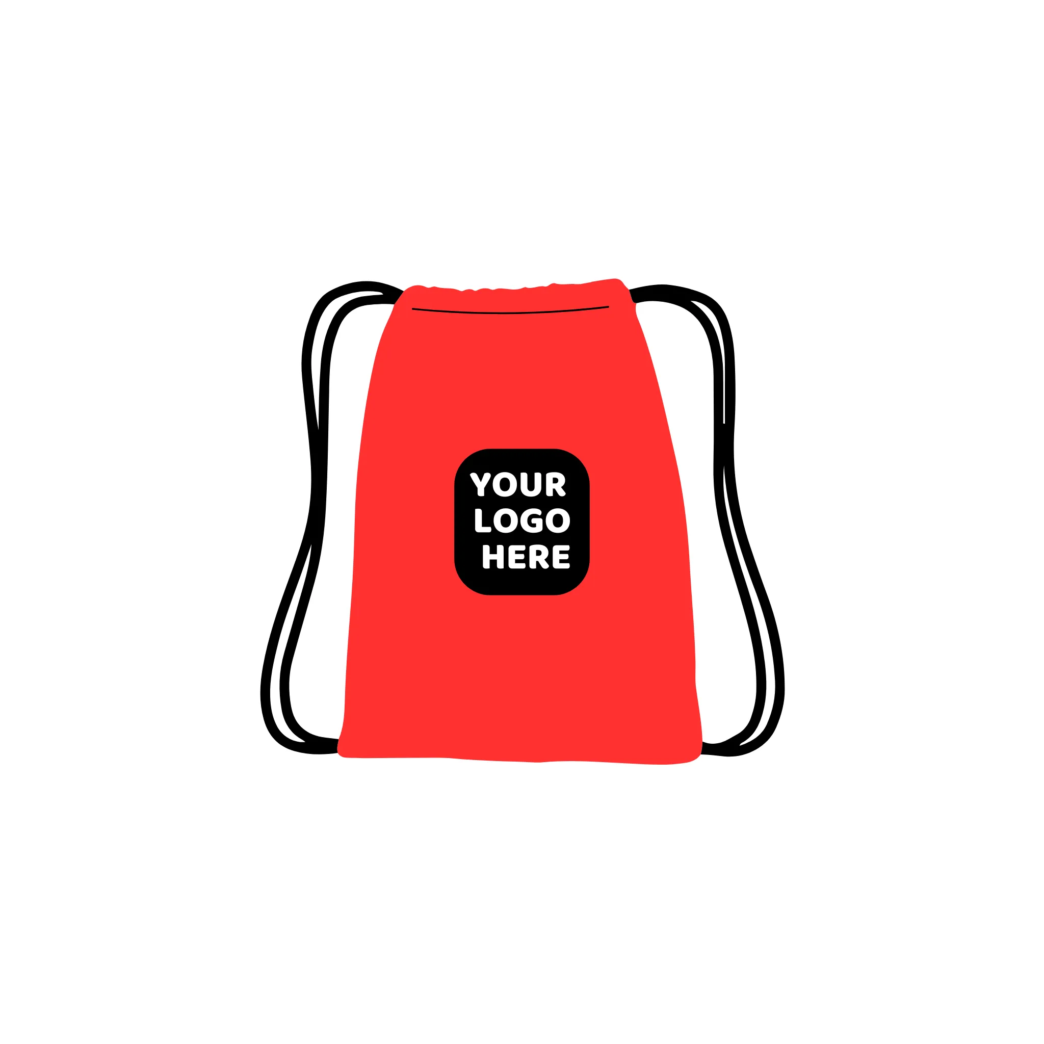 Custom Logo Drawstring Backpacks