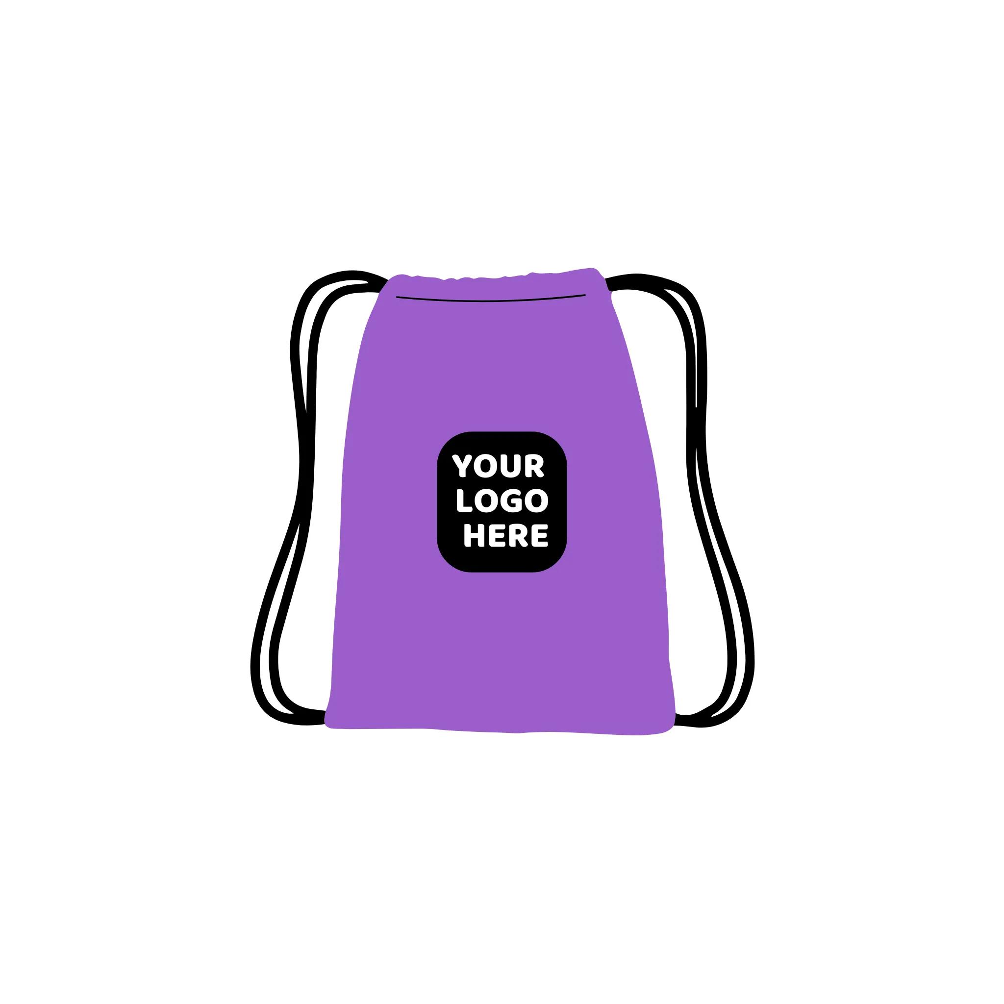 Custom Logo Drawstring Backpacks