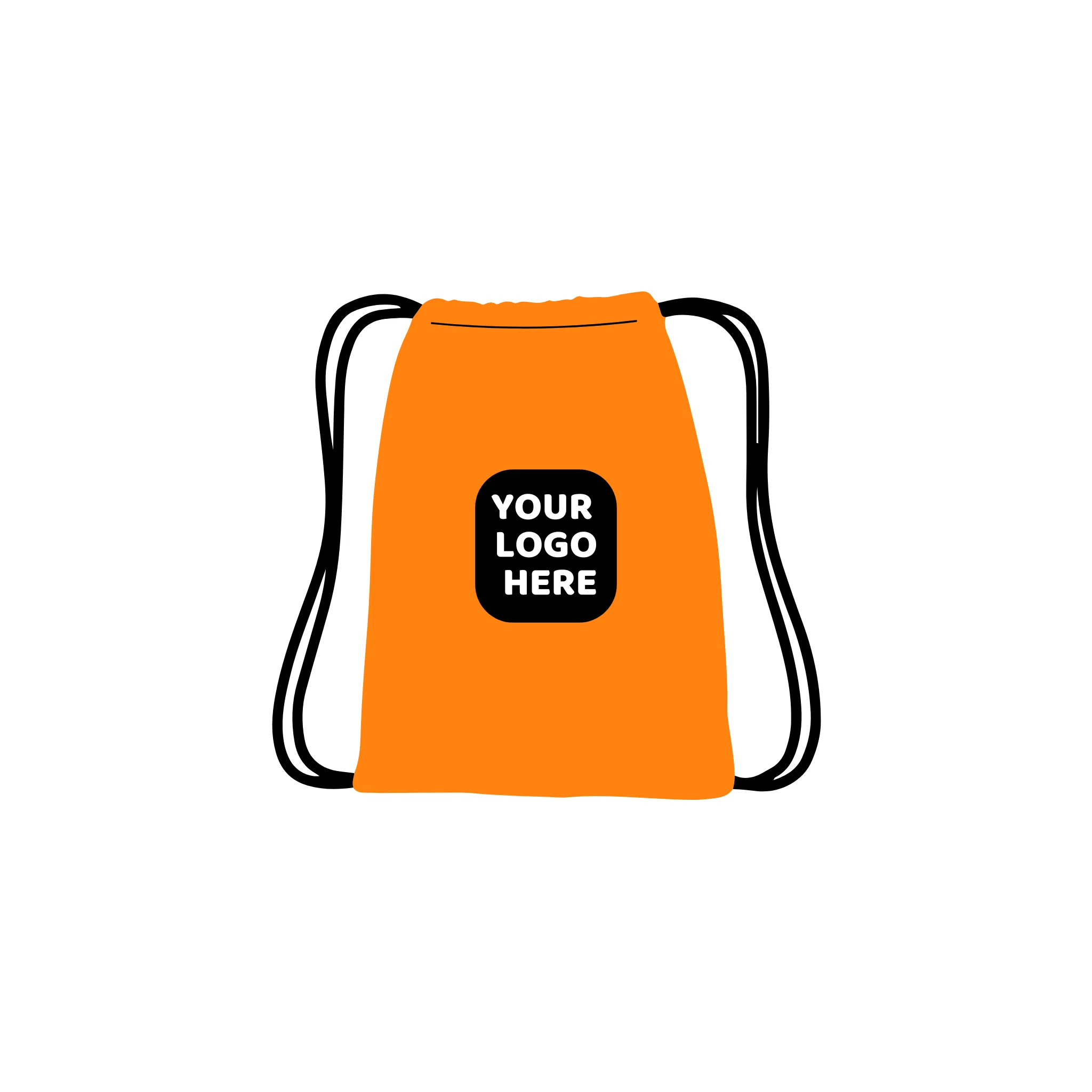 Custom Logo Drawstring Backpacks