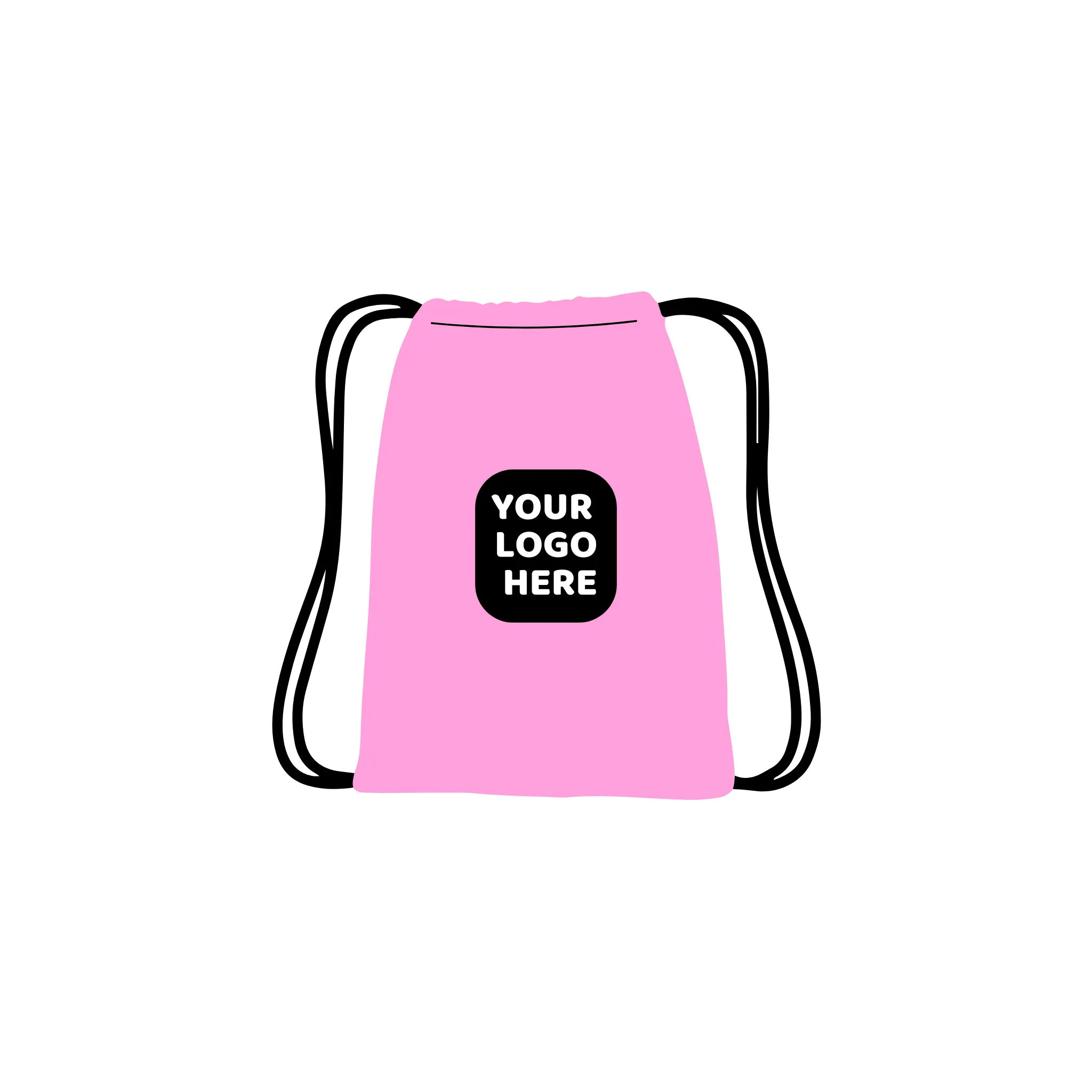 Custom Logo Drawstring Backpacks