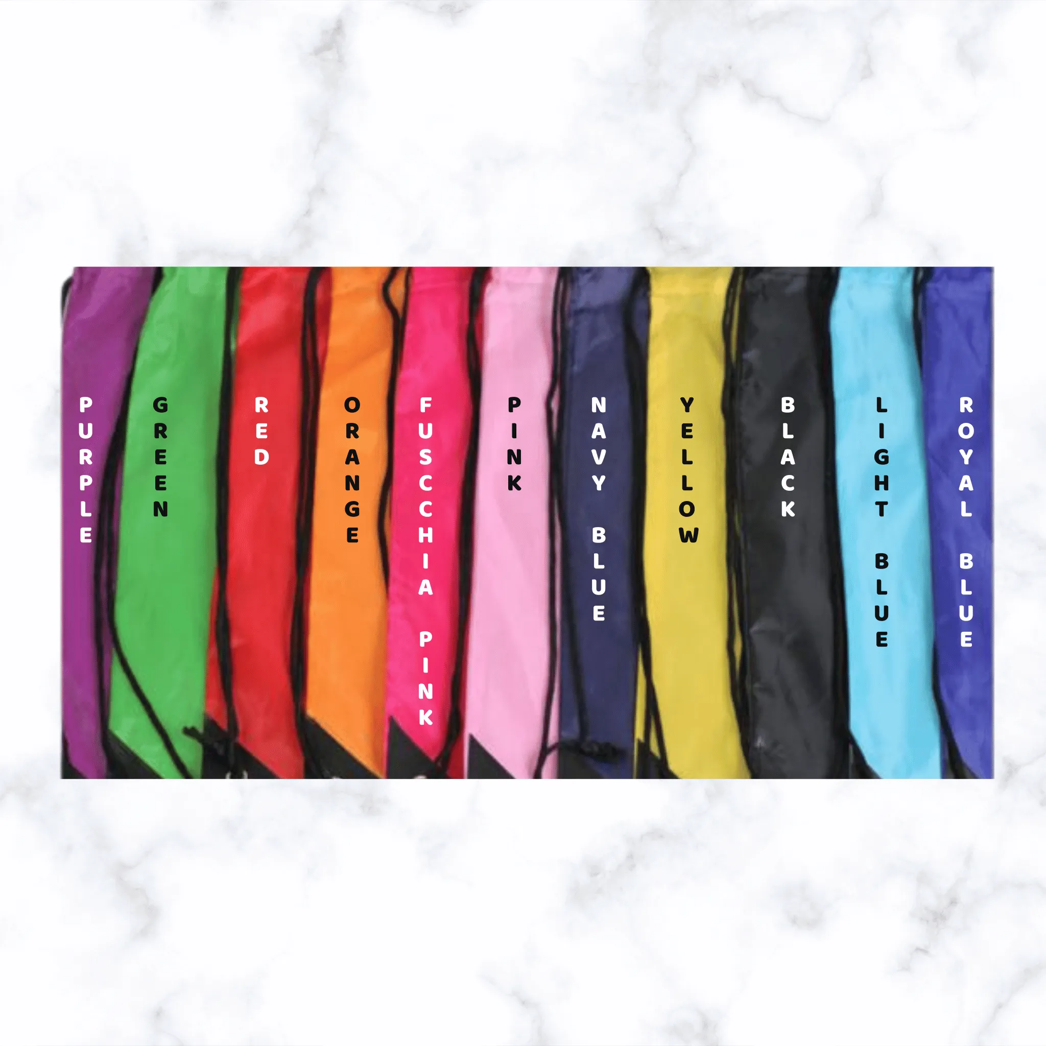 Custom Logo Drawstring Backpacks