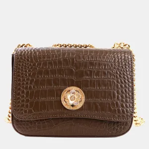 Dark Brown Leather LaetitiaClassic Handbag