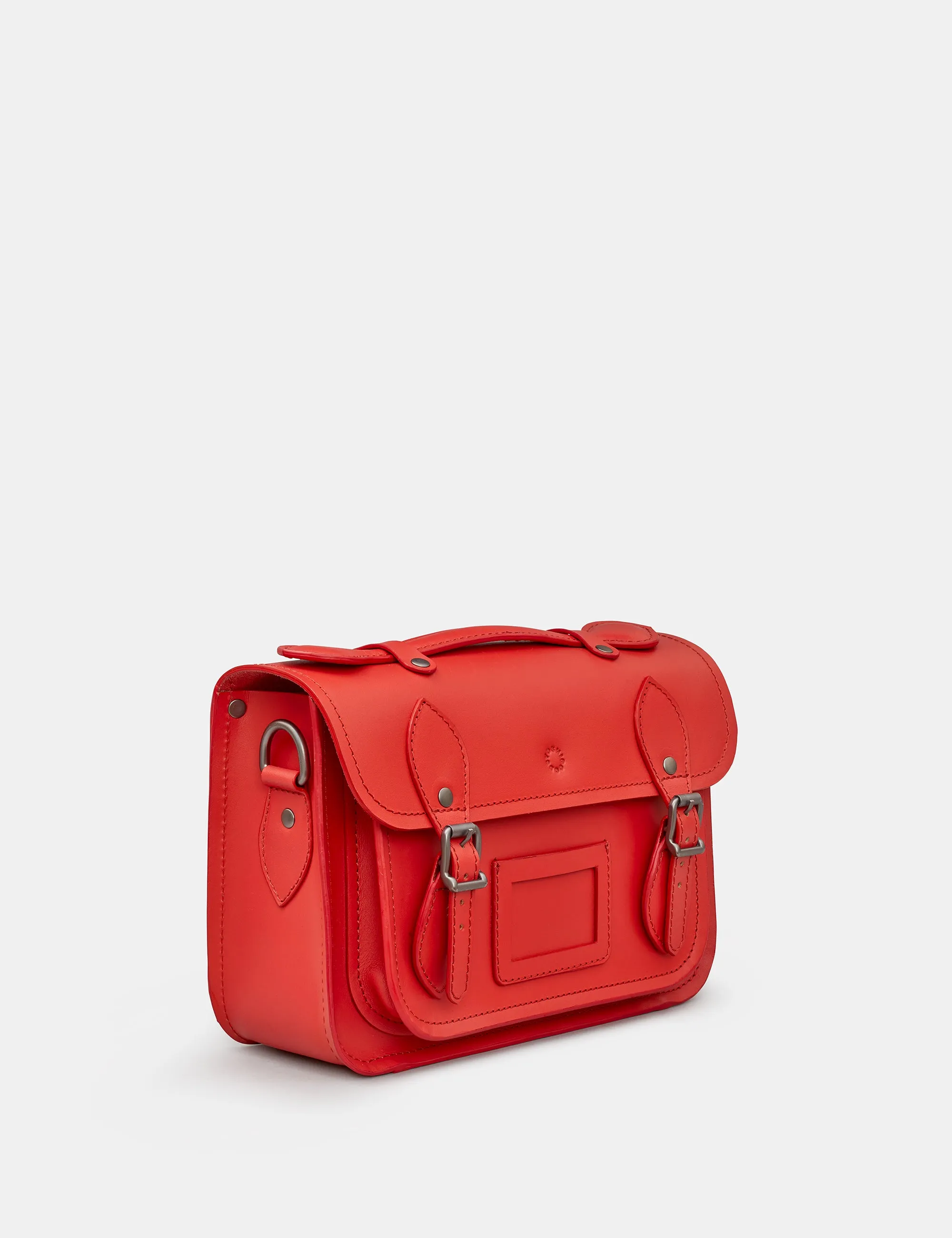 Dewhurst 10.5" Red Leather Satchel Bag