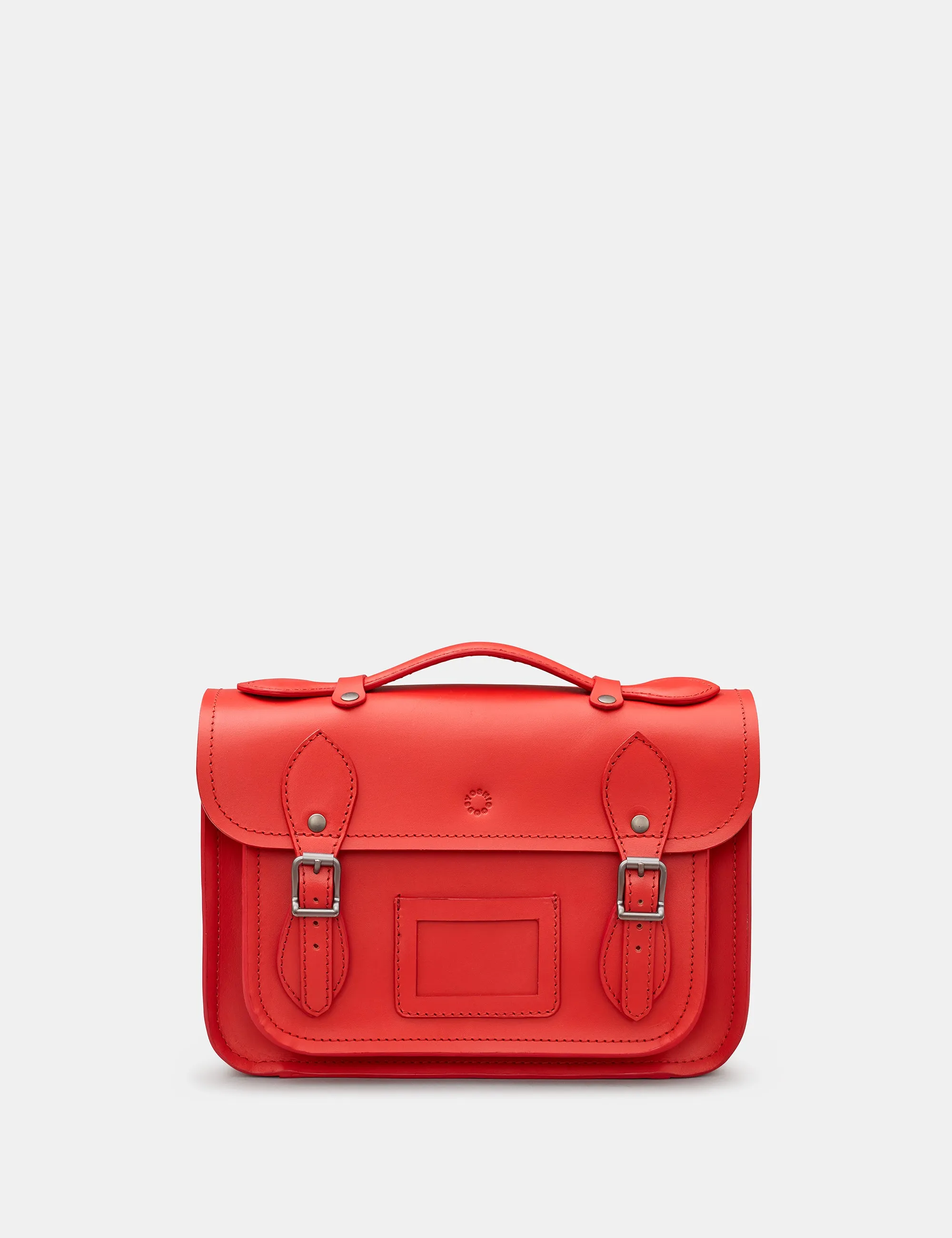 Dewhurst 10.5" Red Leather Satchel Bag