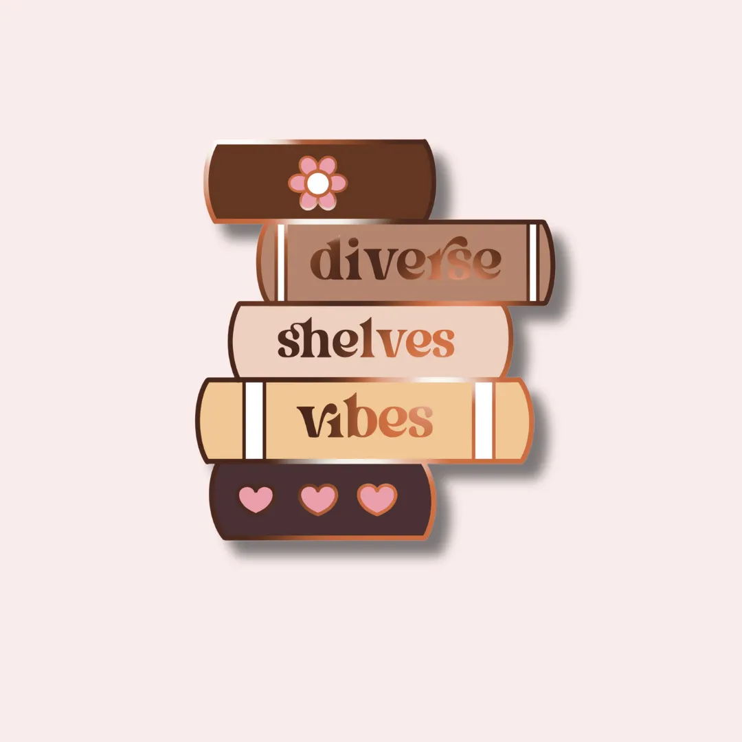 Diverse Shelves Vibes Enamel Pin