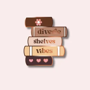Diverse Shelves Vibes Enamel Pin