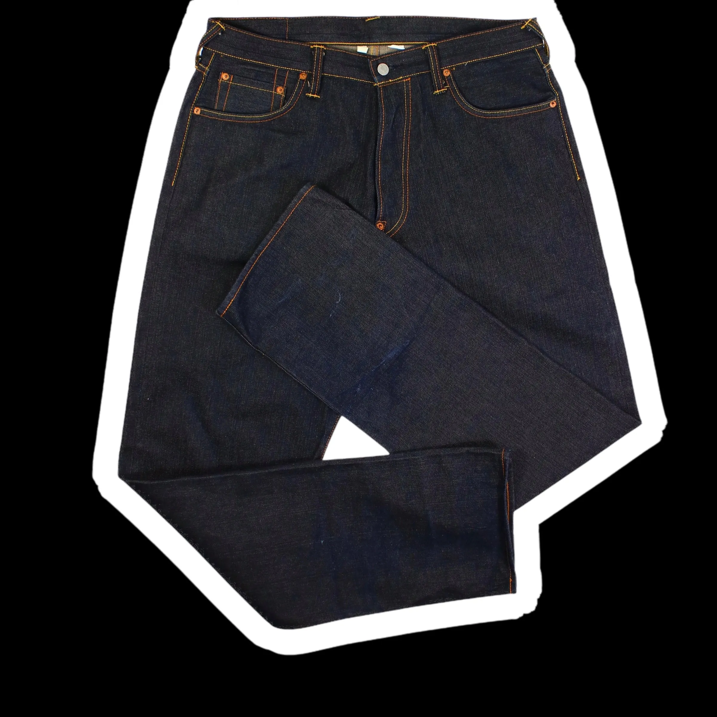 EVISU : ICONIC “EVISU DID IT” BACK PAINTED BAGGIE JEANS : 34