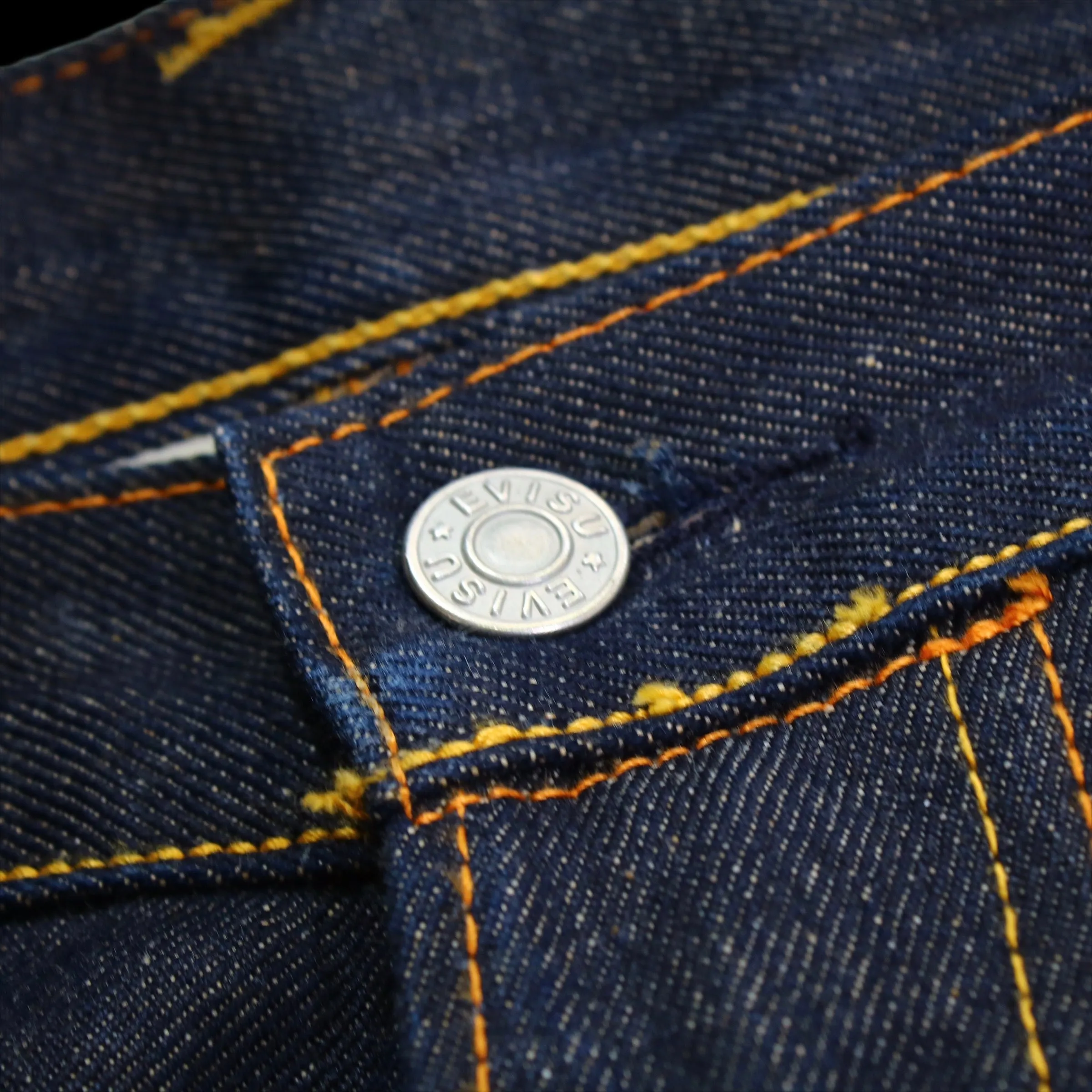 EVISU : ICONIC “EVISU DID IT” BACK PAINTED BAGGIE JEANS : 34