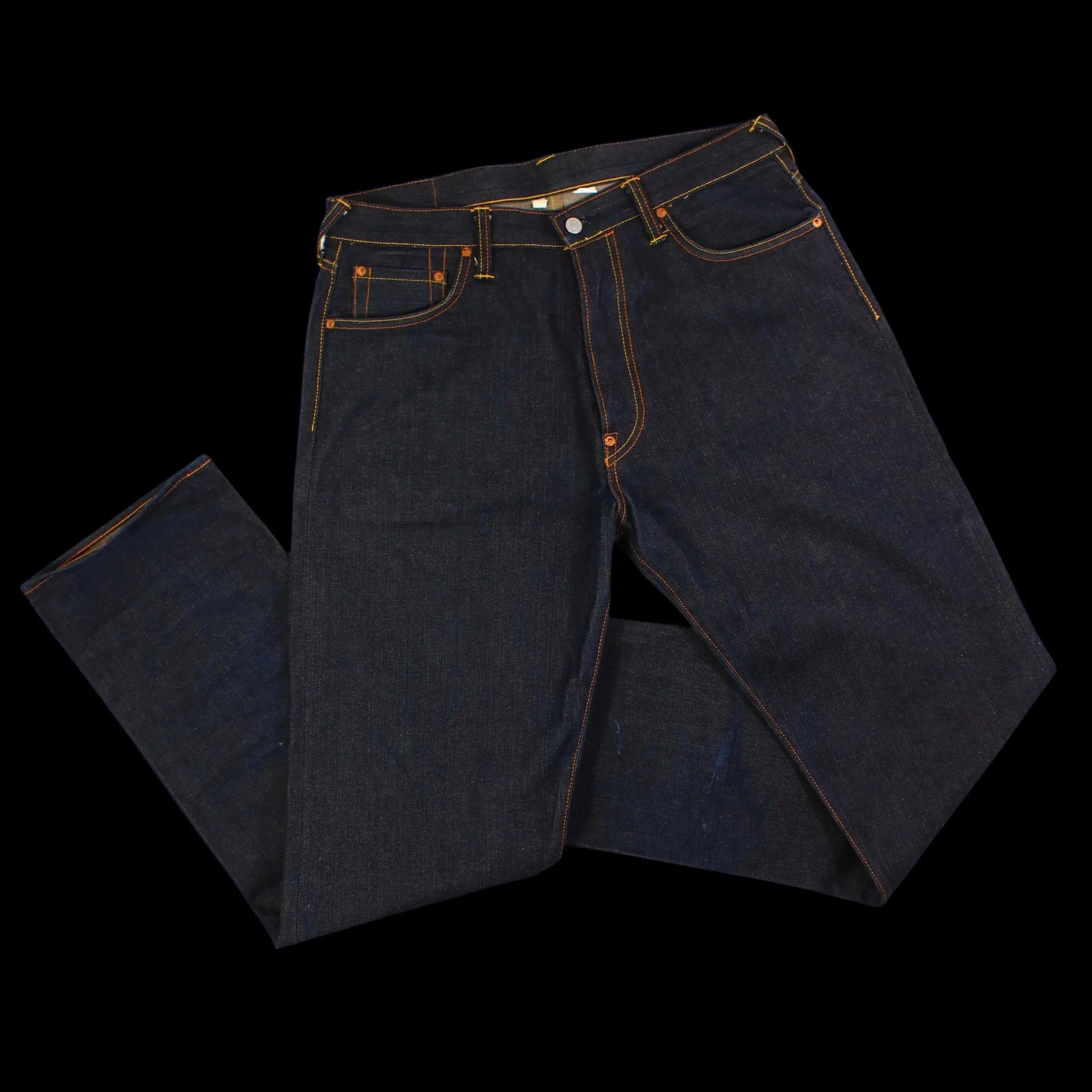 EVISU : ICONIC “EVISU DID IT” BACK PAINTED BAGGIE JEANS : 34