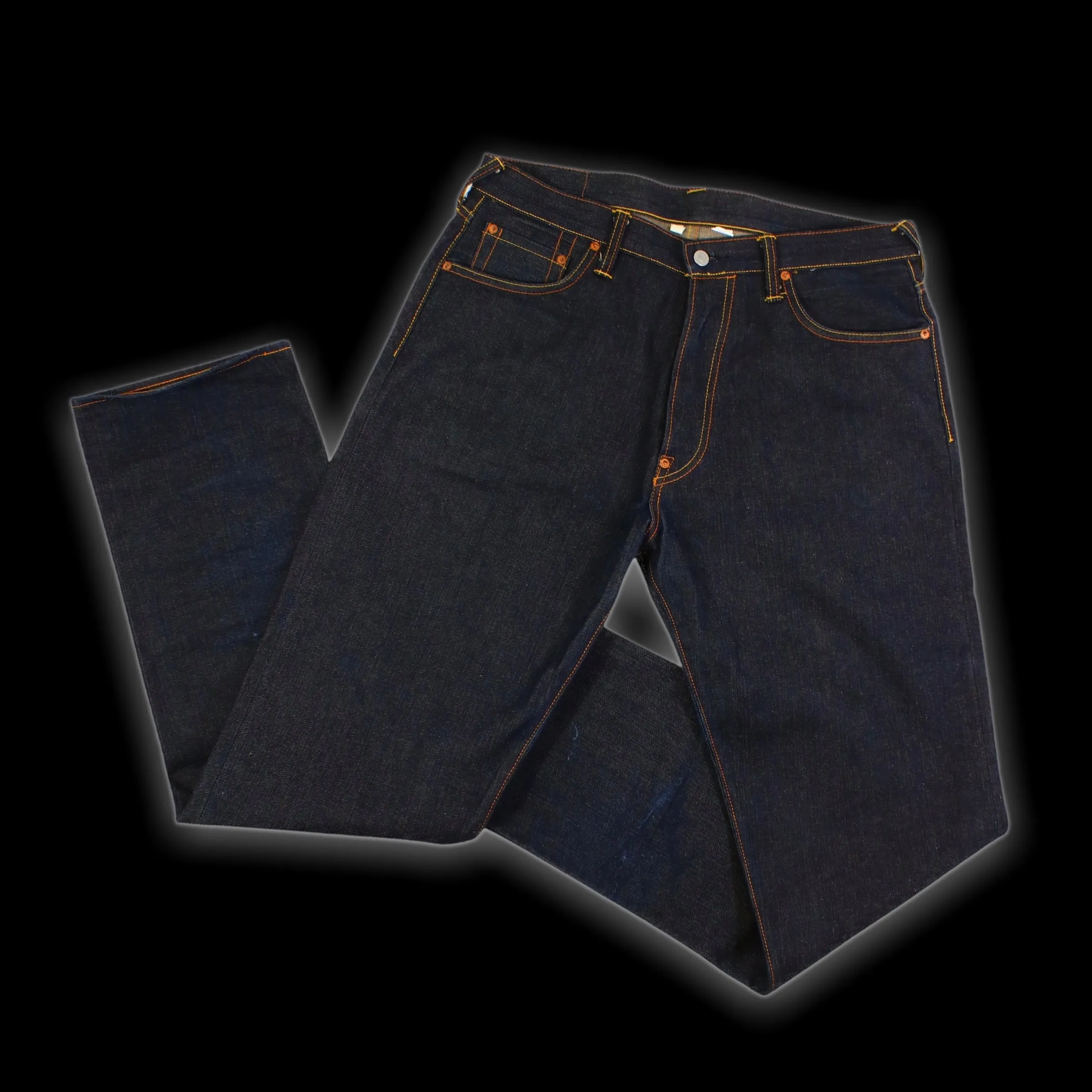 EVISU : ICONIC “EVISU DID IT” BACK PAINTED BAGGIE JEANS : 34