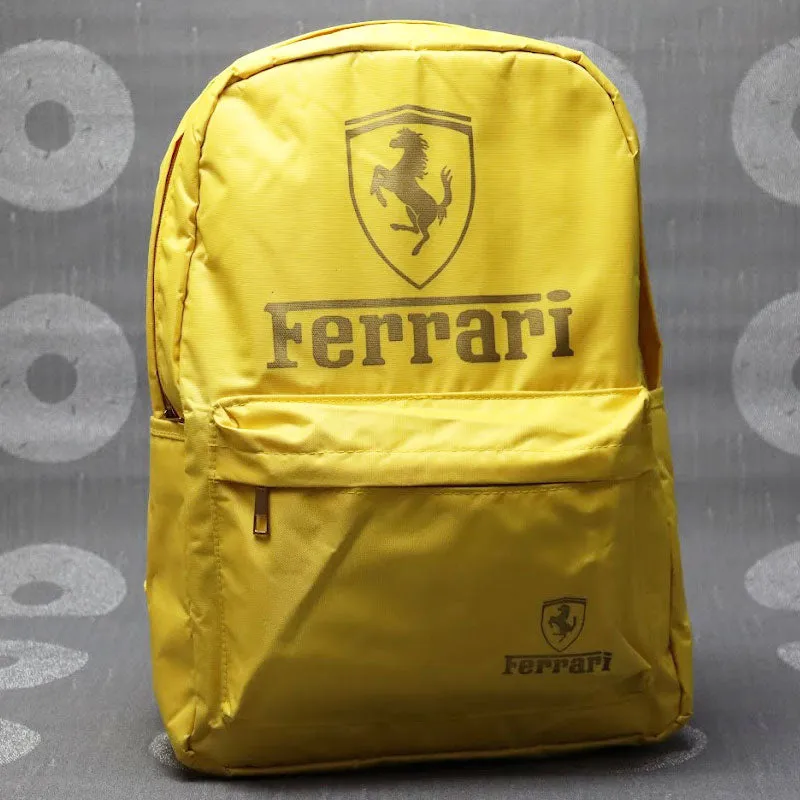 FERRARI Backpack For Boys And Girls, High Quality School Bags, Laptop Backpack Hostel Shoulder Bag #111