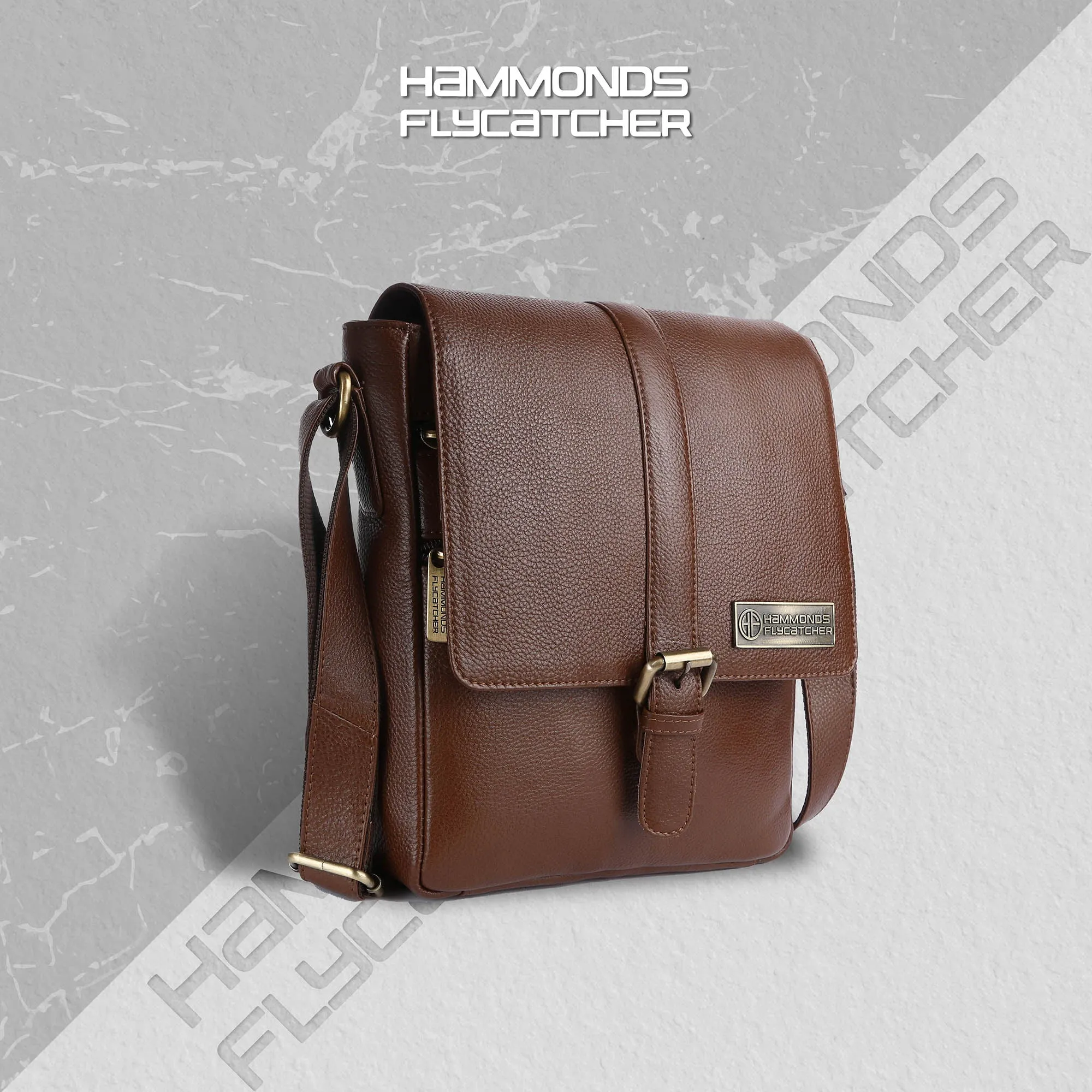 Genuine Leather Premium Sling Crossbody Bag For Men - 1 Year Warranty